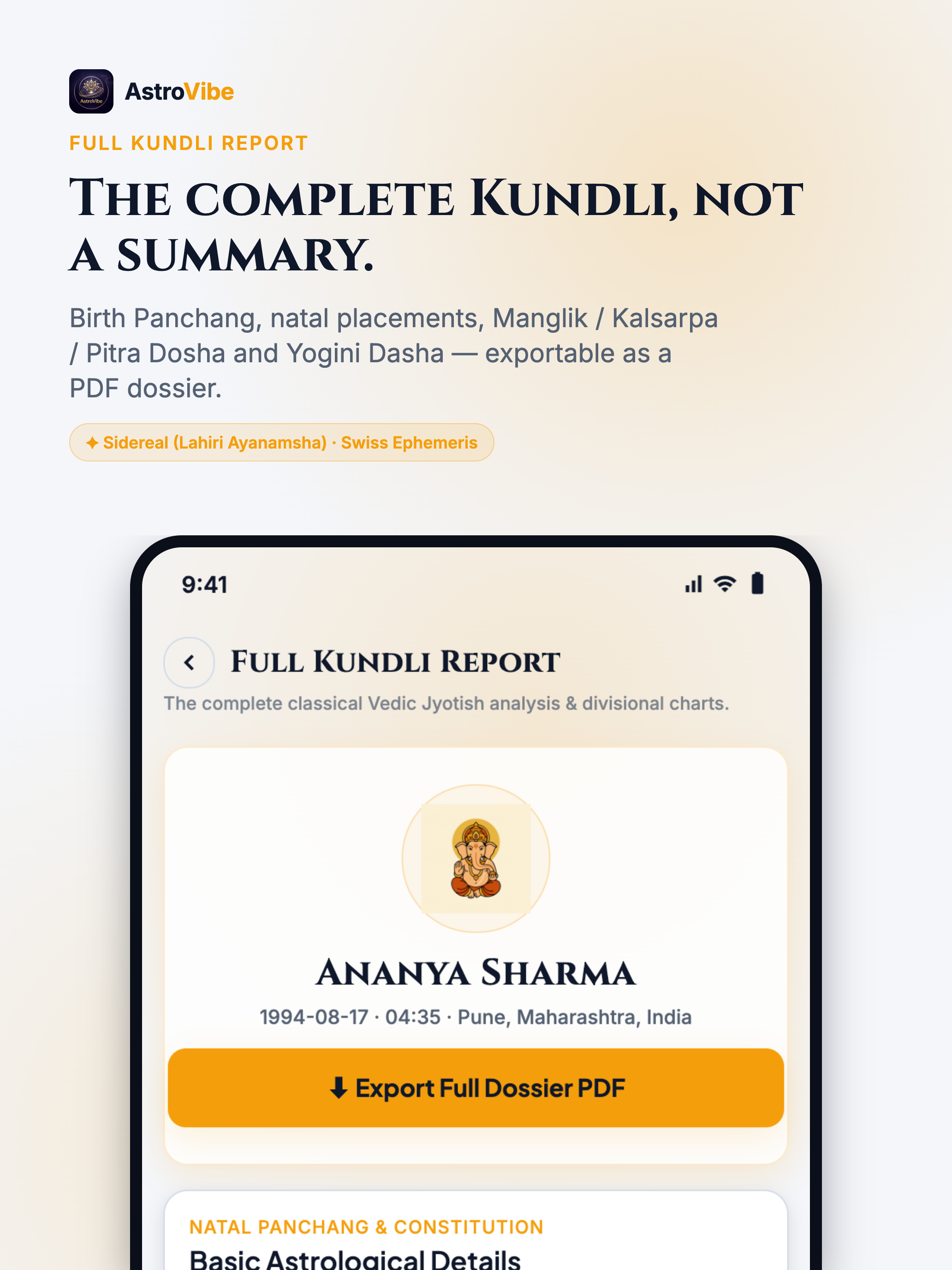 Kundli Report