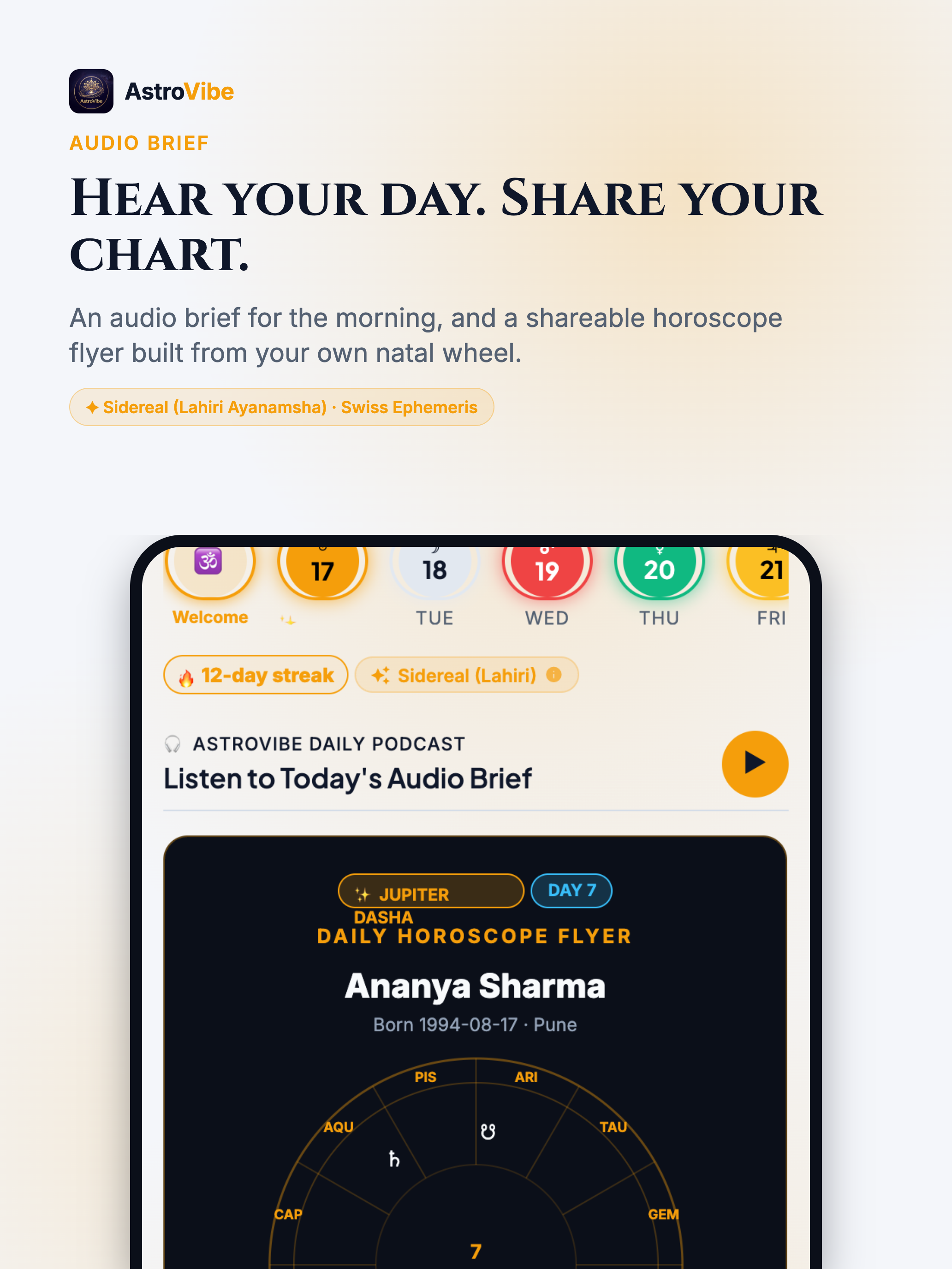 AstroVibe Audio Brief & Podcast